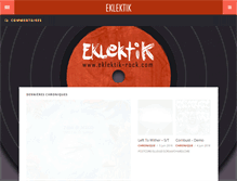 Tablet Screenshot of eklektik-rock.com
